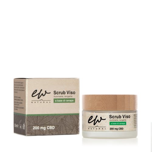 Scrub Viso a base di canapa e CBD - EW Natural